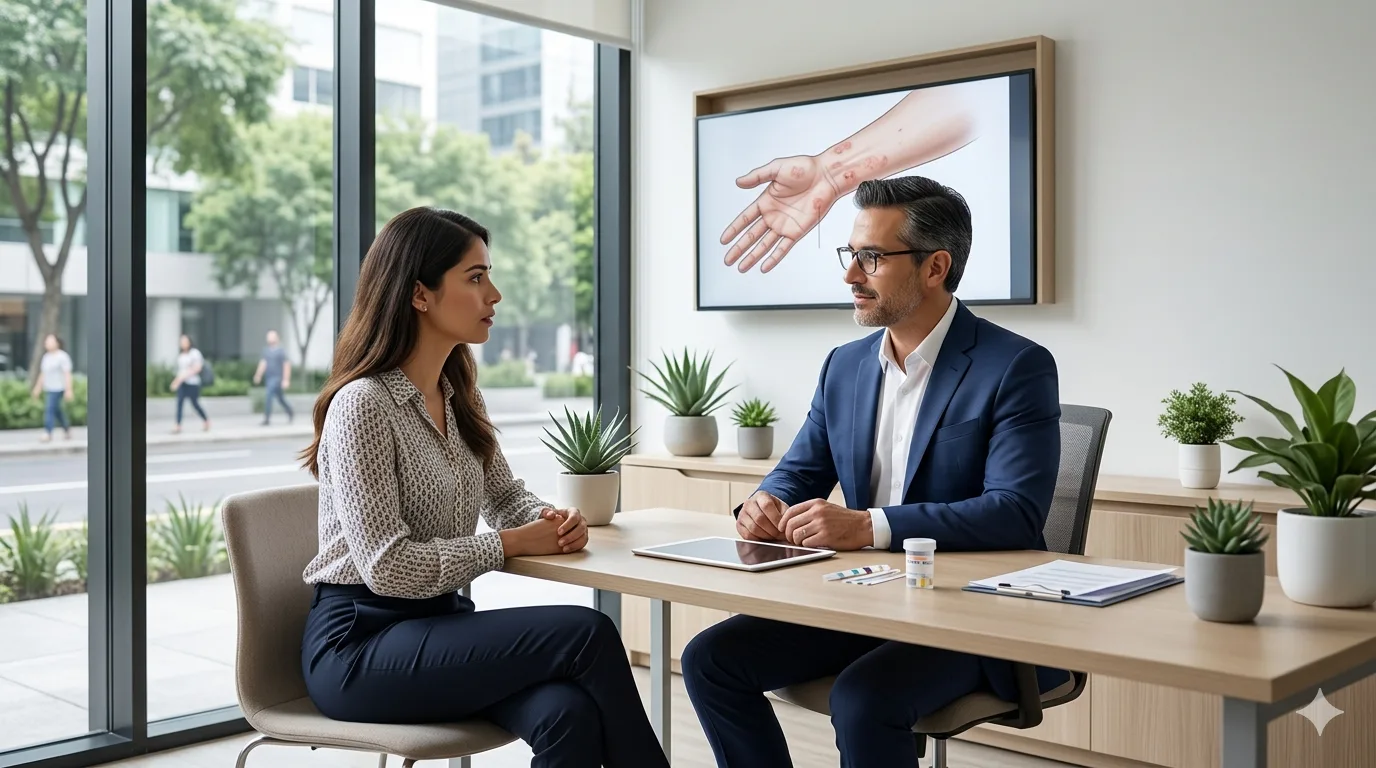 ¿Qué médico trata alergia al látex?