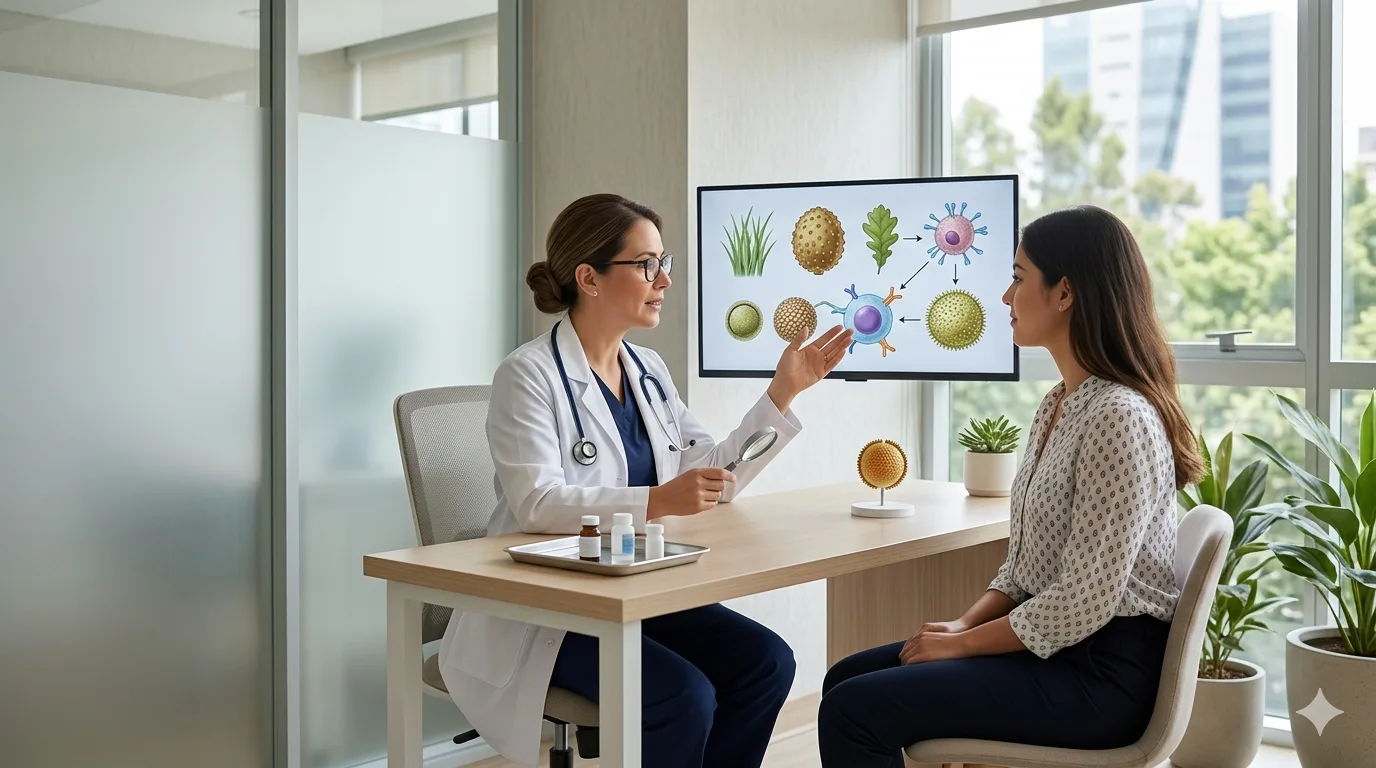 ¿Qué médico trata alergia al polen?