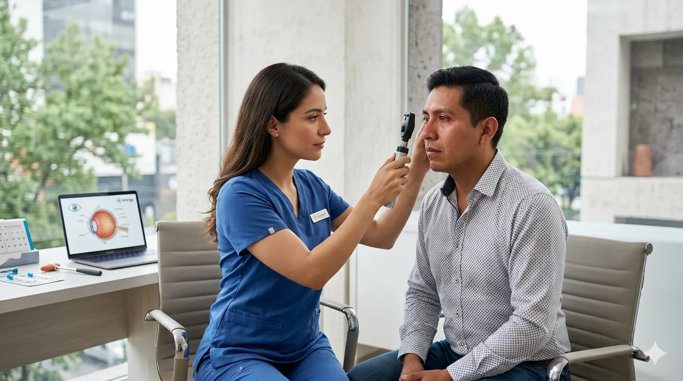 ¿Qué médico trata conjuntivitis alérgica?