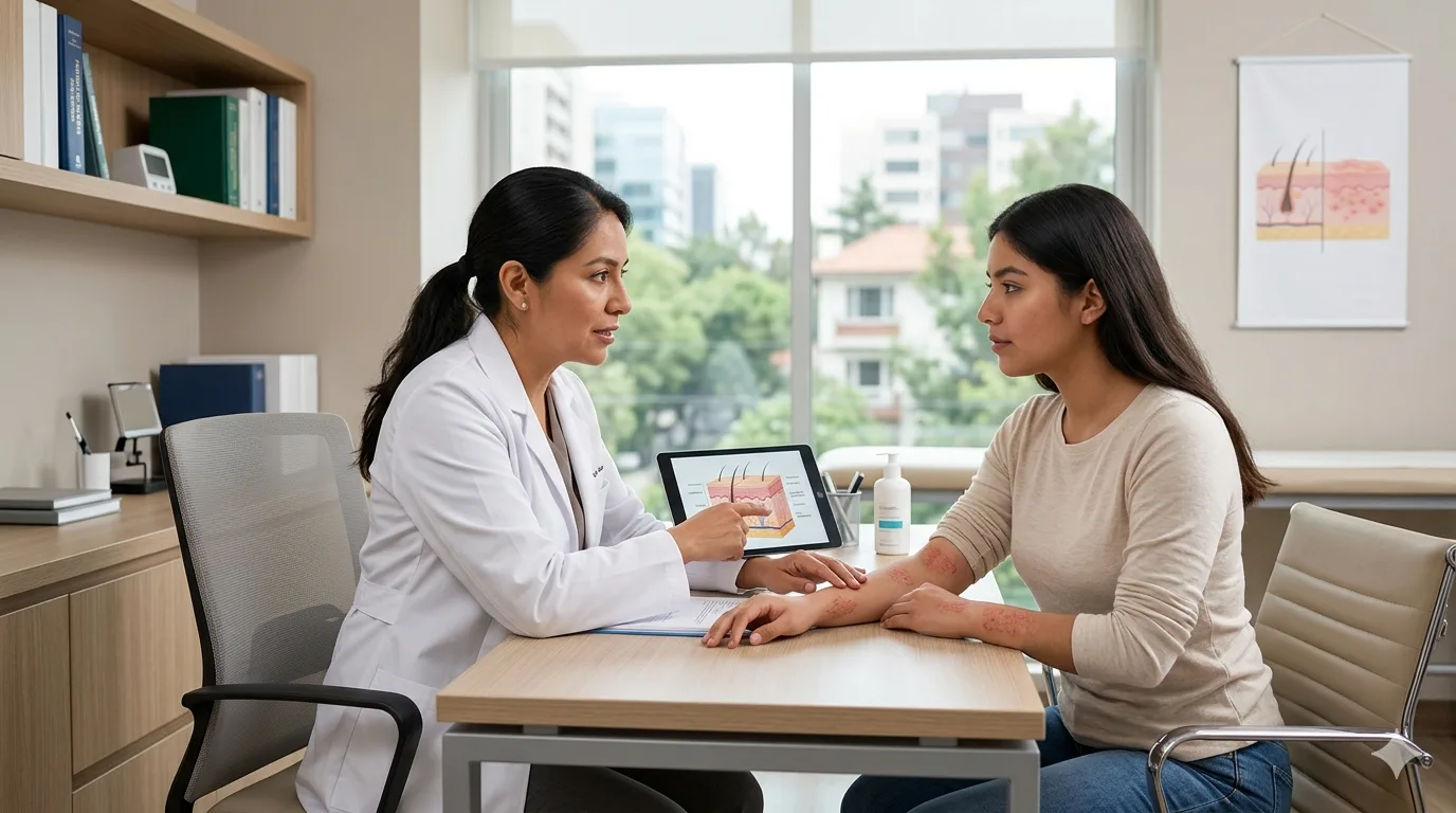 ¿Qué médico trata dermatitis atópica?